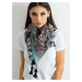 Black scarf with ethnic print