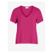 Topy a tričká pre ženy VILA - tmavoružová