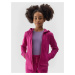 Girls' Sweatshirt with Hoodie 4F - Pink