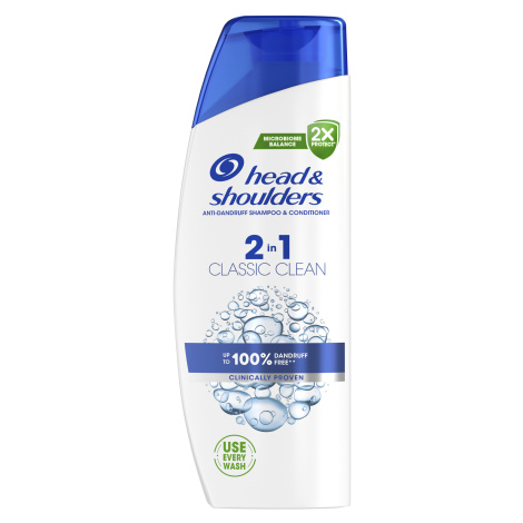 Head & Shoulders Classic Clean 2in1, Šampón proti lupinám 330 ml