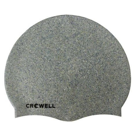 Silikónová kúpacia čiapka Crowell Recycling Pearl v striebornej farbe.2