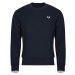 Fred Perry  CREW NECK SWEATSHIRT  Mikiny Modrá