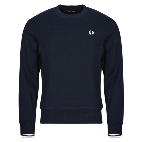 Fred Perry  CREW NECK SWEATSHIRT  Mikiny Modrá