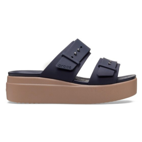 Crocs Šľapky Brooklyn Low Wedge Sandal W 207431 Tmavomodrá