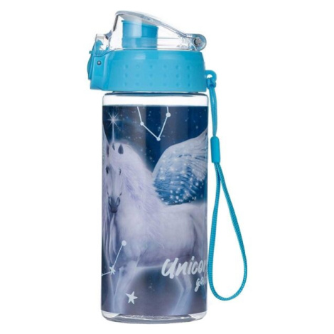 Oxybag PEGAS Dievčenská plastová fľaša na nápoje, tmavo modrá, veľkosť