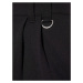 Bershka Plisované nohavice  čierna