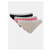 Set of three panties in black, pink and beige Tommy Hilfiger U - Ladies