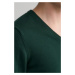 SVETER GANT CLASSIC COTTON V-NECK TARTAN GREEN