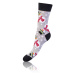 Darčeková krabica zábavných bláznivých ponožiek 4 páry CRAZY SOCKS BOX - BELLINDA - červená