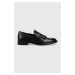 Kožené mokasíny Vagabond Shoemakers FRANCES 2.0 dámske, čierna farba, na plochom podpätku, 5506.
