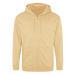 Just Hoods Pánska mikina na zips JH050 Desert Sand