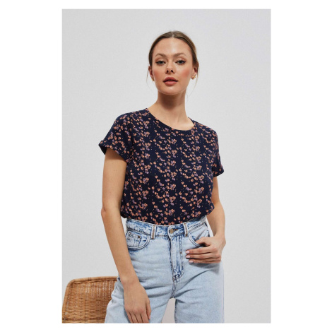 Blouse with a small floral print Moodo