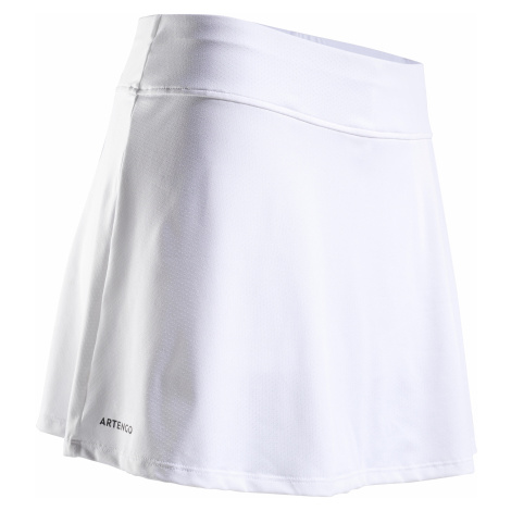 ARTENGO Dámska tenisová sukňa SK Soft 500 biela BIELA