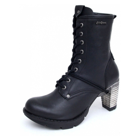 topánky na podpätku NEW ROCK TR001-S1 Čierna