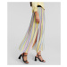 Sukňa Karl Lagerfeld Stripe Pleated Skirt Pastel Multi Stripes