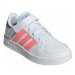 Detská rekreačná obuv ADIDAS Breaknet EL C footwear white acid red sky rush