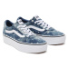 Dámska rekreačná obuv VANS WM Ward Platform (Denim Dots) moonlight blue white