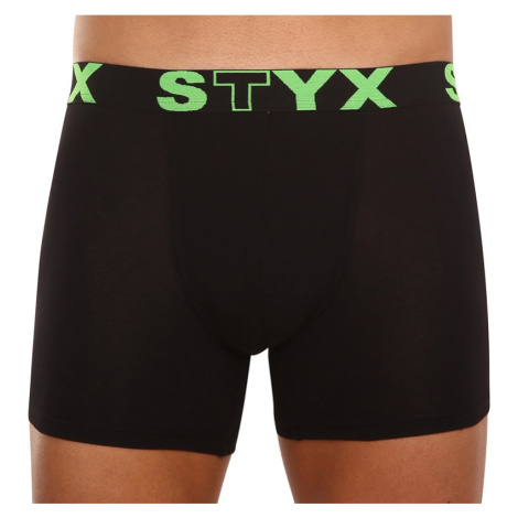 Pánske boxerky Styx long športová guma čierne (U962)