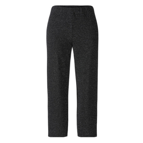 esmara® Dámske nohavice s ligotavým efektom (čierna/strieborná)