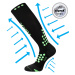VOXX Marathon kompresné ponožky čierne 1 pár 117033