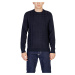 Antony Morato  COTTON WOOL BLEND YARN WITH JACQUARD 3D MMSW01453-YA200066  Svetre Modrá