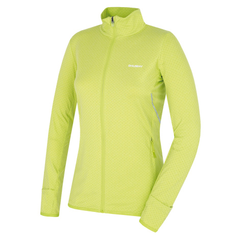 Women's zipper sweatshirt HUSKY Astel bright green