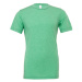 Canvas Unisex tričko CV3413 Green Triblend -Heather