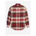 Krémovo-červená dámska kockovaná košeľa Levi's® Remi Utility