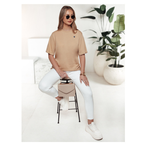 Dámske tričko MILOV beige Dstreet RY2547