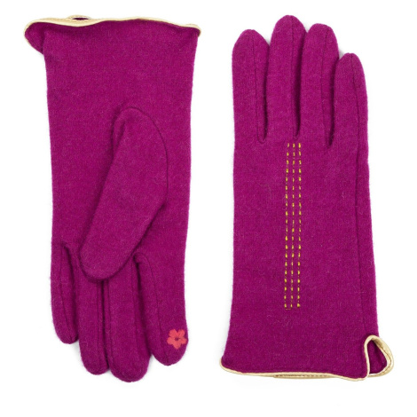 Art Of Polo Woman's Gloves rk23348-4 Fuchsia/Silver