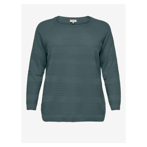 Green Women's Ribbed Sweater ONLY CARMAKOMA Airplain - Women