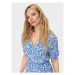 ONLY Letné šaty Chianti 15270519 Modrá Regular Fit