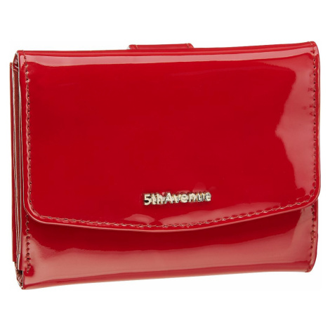 5th Avenue - Červená kožená lakovaná peňaženka 5th Avenue