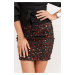 New Year's Eve miniskirt in black-red
