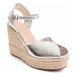 Leindia  88494  Espadrilky Strieborná