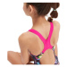 Speedo allover splashback girl black/pink/indigo glow/blue/lumo green