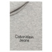 Detská mikina Calvin Klein Jeans šedá farba, melanžová