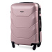 Ružový luxusný ľahký plastový kufor &quot;Luxury&quot; - veľ. XL