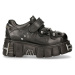topánky kožené NEW ROCK Bolt Shoes (131-S1) Black Čierna