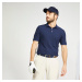 Pánska golfová polokošeľa s krátkym rukávom WW500 tmavomodrá