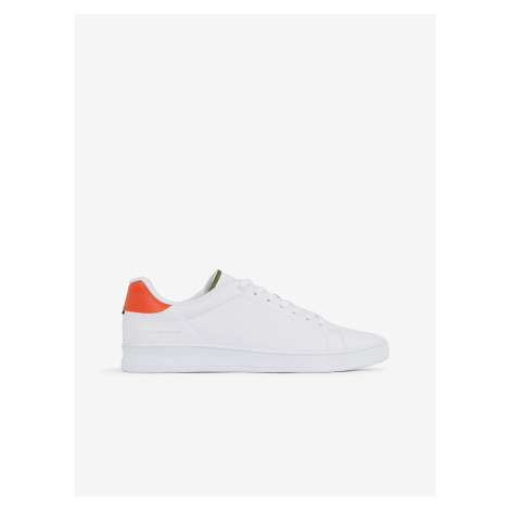 White Mens Leather SneakersTommy Hilfiger - Men