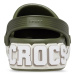 Kroksy (rekreačná obuv) CROCS Crocband Off Court Logo Clog army green