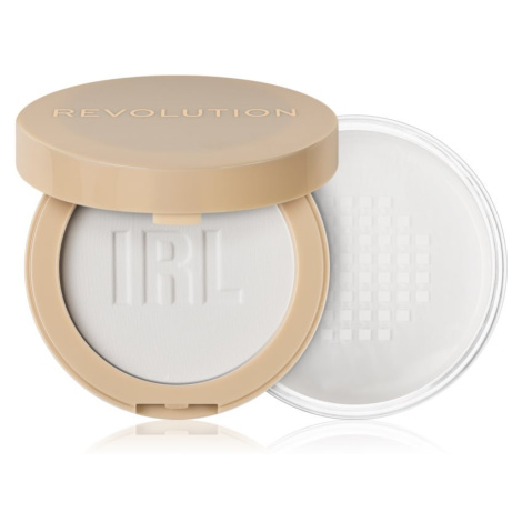 Makeup Revolution IRL Filter zmatňujúci púder 2 v 1 odtieň Translucent