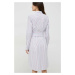 Bavlnené šaty Tommy Hilfiger biela farba, mini, oversize