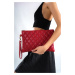 Capone Outfitters Paris Quilted Women's Red Bag