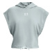 Under Armour UA RIVAL TERRY SS HOODIE Dámska fitness mikina, svetlomodrá, veľkosť