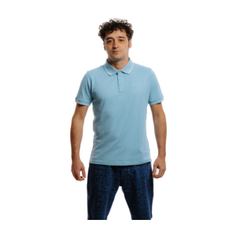 Pánske polo tričko s krátkym rukávom AUTHORITY PS- RICE PLAIN M aqua blue