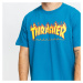 Thrasher Flame Logo Tee tmavotyrkysové