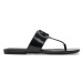 Calvin Klein Jeans Žabky Flat Sandal Slide Toepost Mg Met YW0YW01342 Čierna