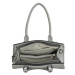 Sivá elegantná pruhovaná kabelka na rameno „Maddie“